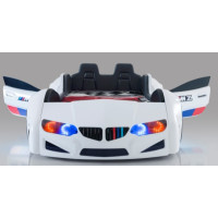 Ліжко машинка BMW VIP біла